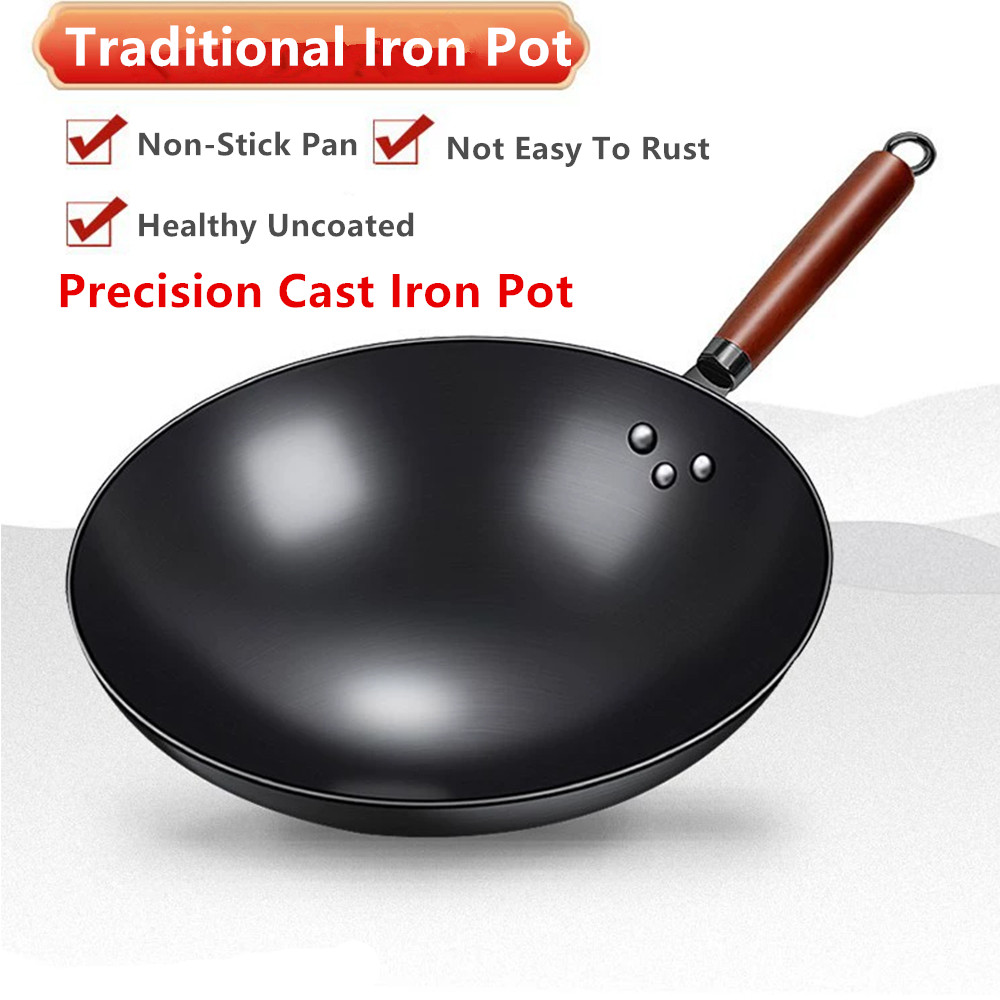Home Cooking Channel - Wok Profundo de 30/32 cm, Sartén