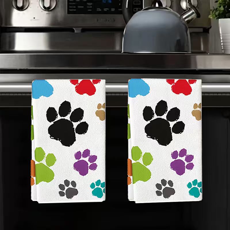 Home Cooking For Dogs - 2 piezas, toallas de cocina coloridas