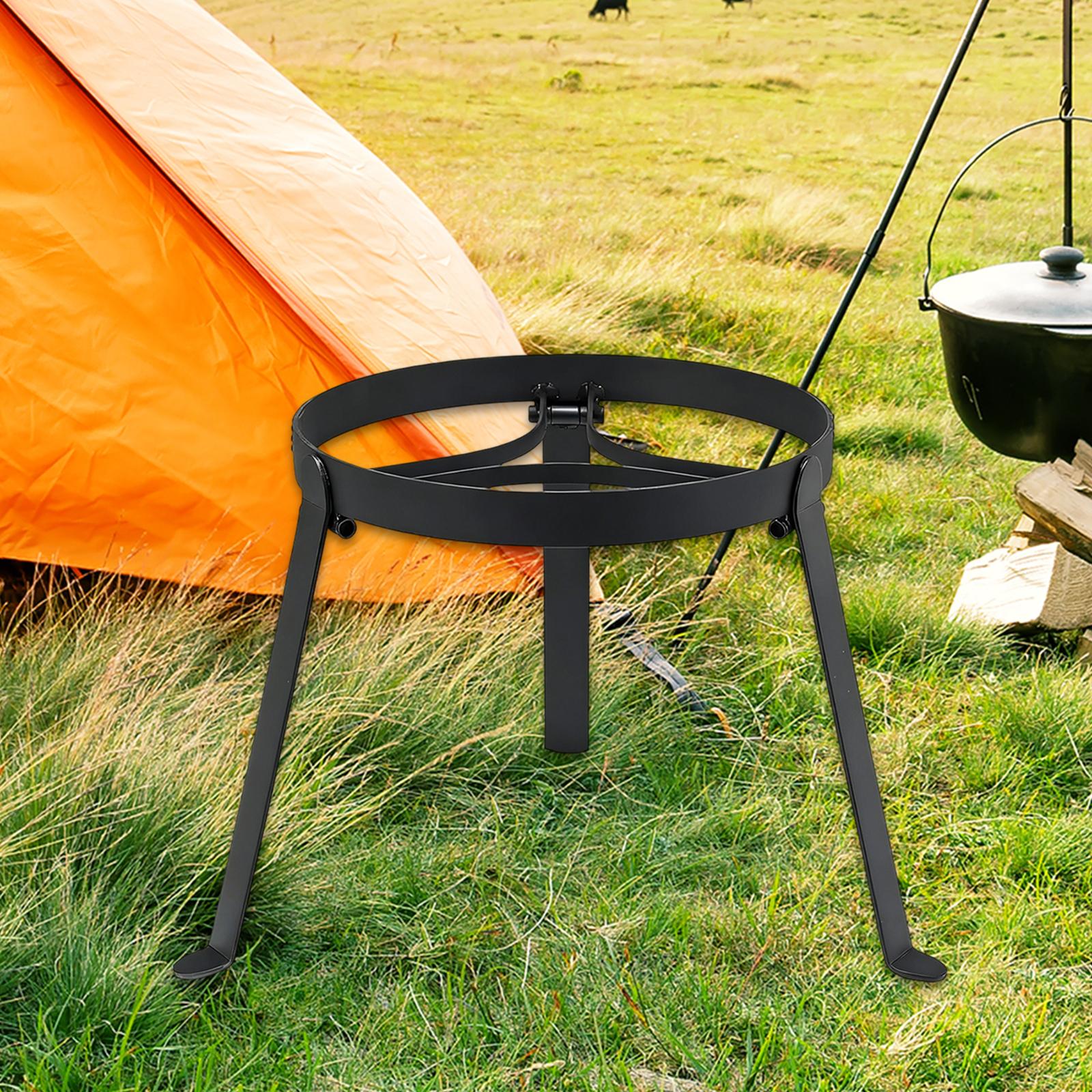Dosa Pan Iron - Trípode Plegable de Hierro para Fogatas,