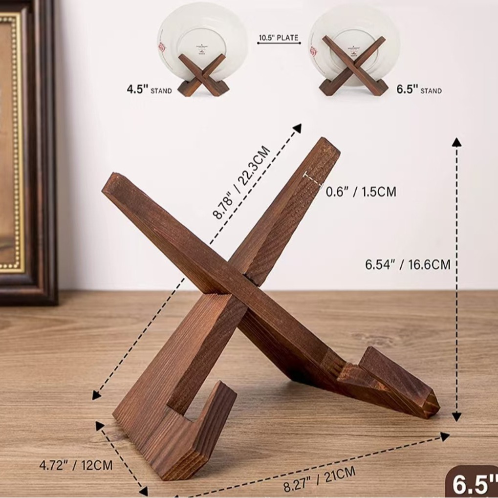 Soporte de madera para libros  - Home Cooking Menu reseña y precio