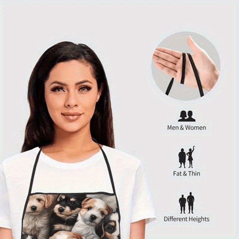 Delantal con temática de flore - Home Cooking For Dogs reseña y precio