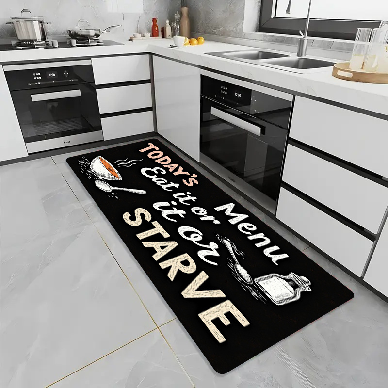 Alfombra antideslizante con di - Home Cooking Menu reseña y precio
